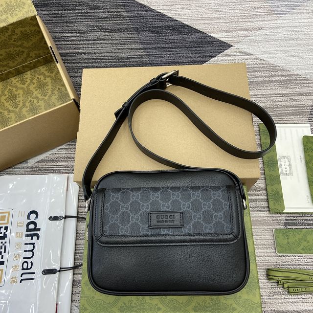 GG original calfskin supreme small crossbody bag 795464 black