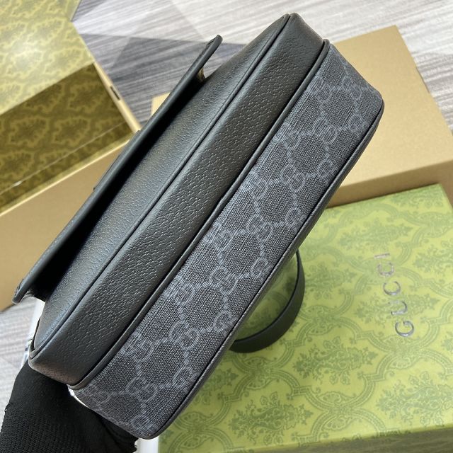 GG original calfskin supreme small crossbody bag 795464 black