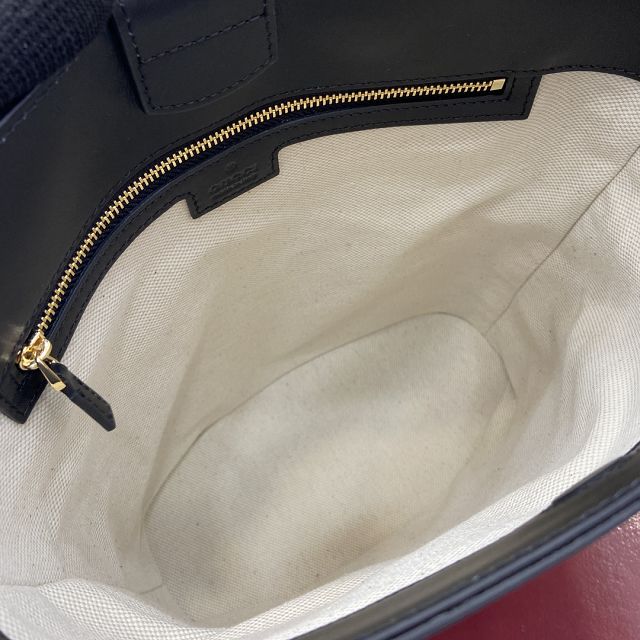GG original canvas 73 medium bucket bag 833660 black
