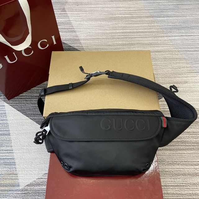 GG original canvas small belt bag 804262 black