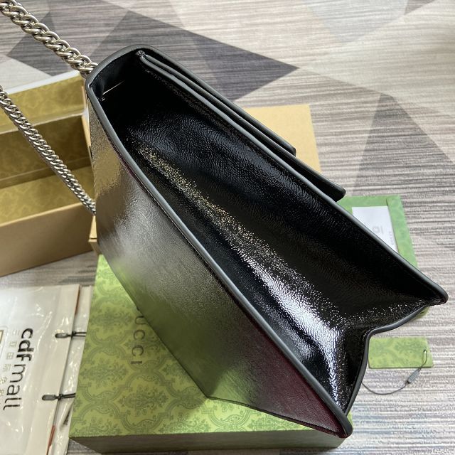 GG original shiny calfskin dionysus large shoulder bag 795003 black