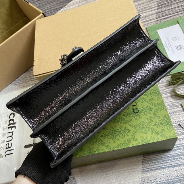 GG original shiny calfskin dionysus medium shoulder bag 795005 black