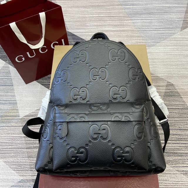 GG original calfskin GG jumbo medium backpack 819065 black