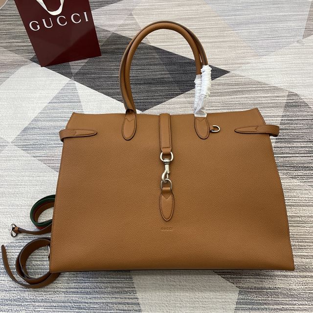 GG original calfskin large tote bag 796761 brown