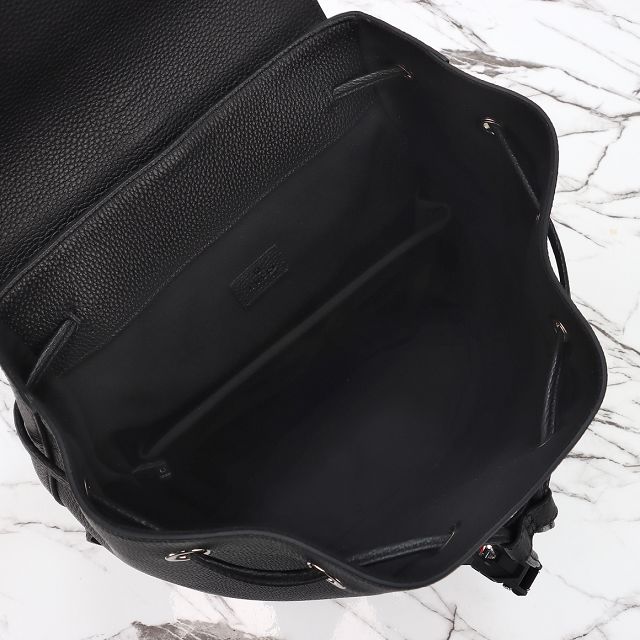 GG original calfskin medium backpack with web 816750 black