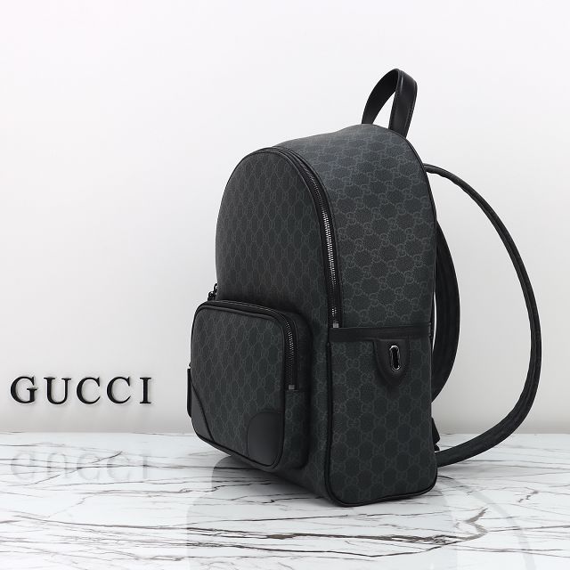 GG original canvas emblem medium backpack 821159 black