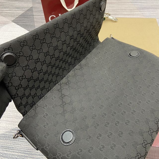 GG original canvas large crossbody bag 821616 black