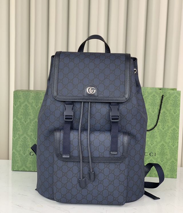 GG original canvas ophidia large backpack 792104 blue