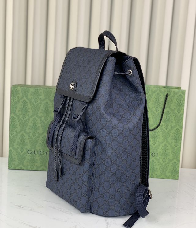 GG original canvas ophidia large backpack 792104 blue