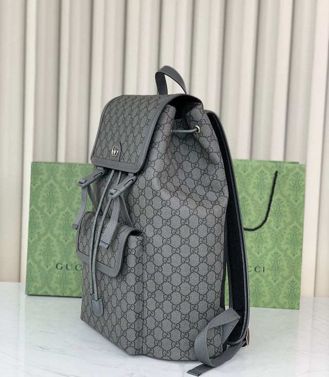 GG original canvas ophidia large backpack 792104 grey