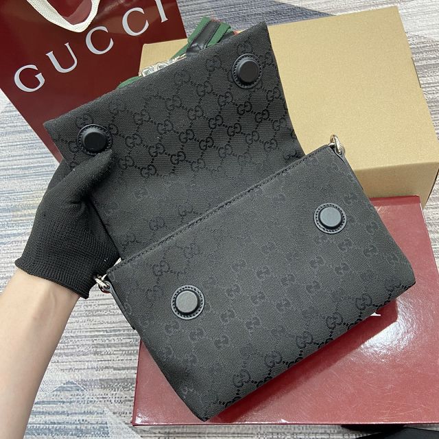 GG original canvas small crossbody bag 821617 black
