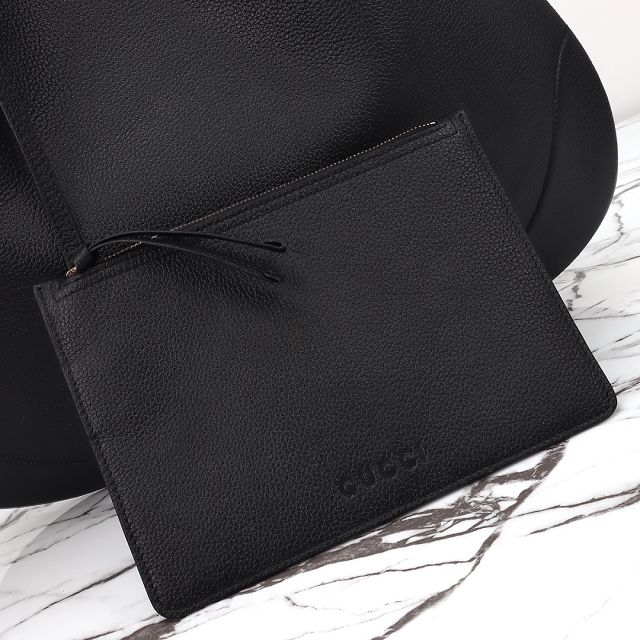 GG original calfskin B large shoulder bag 820169 black