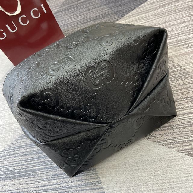 GG original calfskin jumbo GG medium tote bag 818771 black