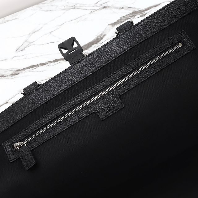 GG original calfskin maxi tote bag with web 816753 black