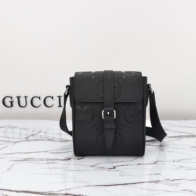 GG original calfskin small messenger bag 760235 black