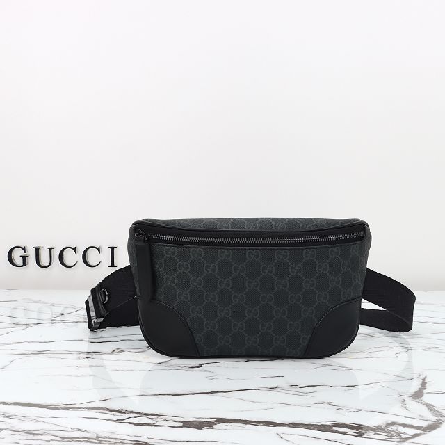 GG original canvas emblem medium belt bag 821162 black
