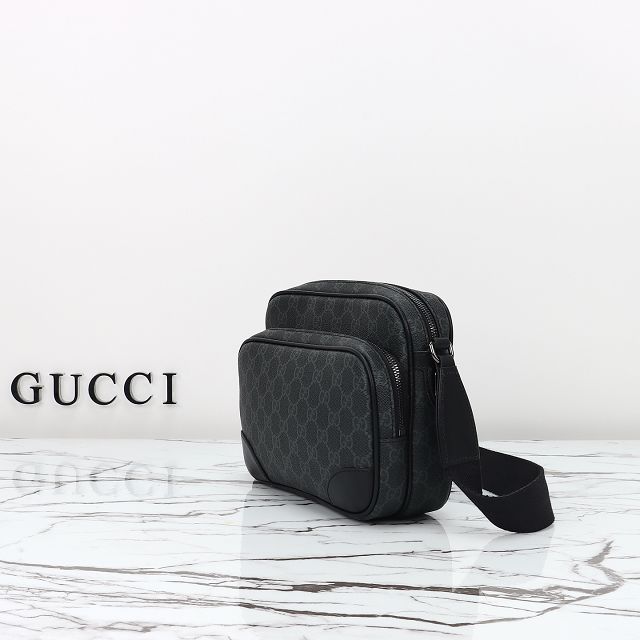 GG original canvas emblem medium crossbody bag 821160 black