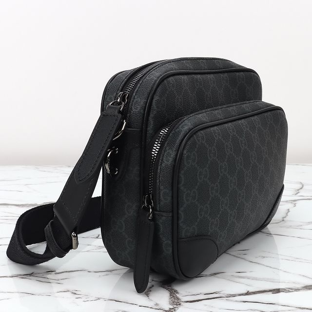 GG original canvas emblem medium crossbody bag 821160 black