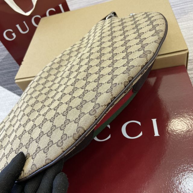 GG original canvas medium body shoulder bag 817420 brown