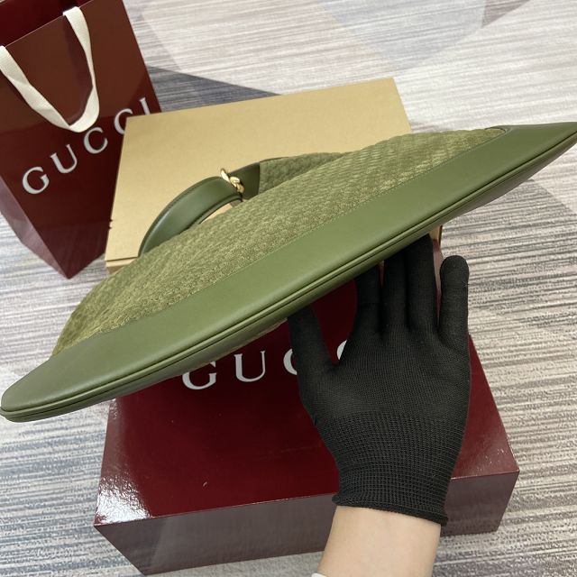 GG original suede B large shoulder bag 815924 green