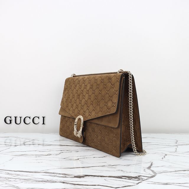 GG original suede dionysus large shoulder bag 795003 brown