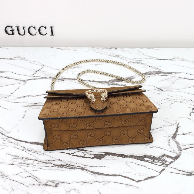 GG original suede dionysus medium shoulder bag 818145 brown