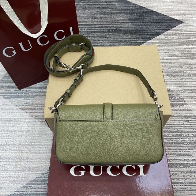GG original calfskin small crossbody bag 821623 green