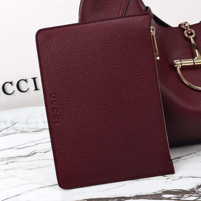 GG original calfskin softbit maxi shoulder bag 837466 bordeaux