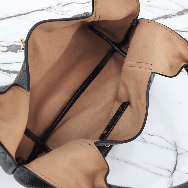 GG original calfskin softbit medium top handle bag 837467 black