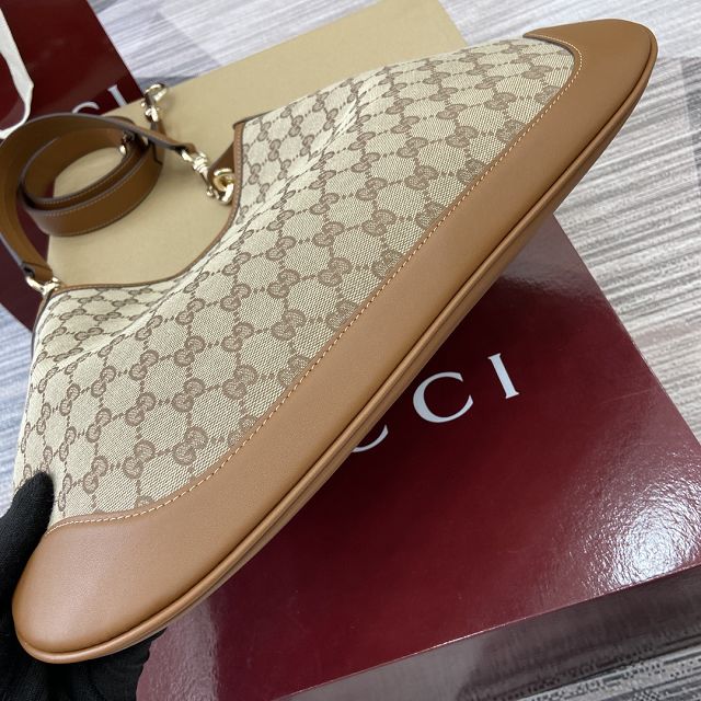 GG original canvas B medium shoulder bag 834981 brown