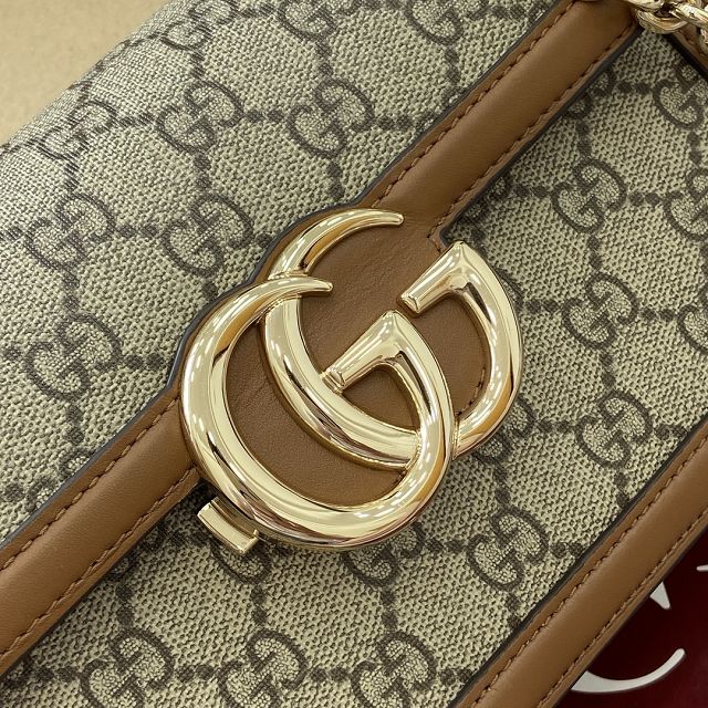 GG original canvas go small shoulder bag 826761 brown