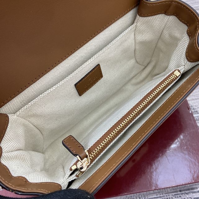 GG original canvas go small shoulder bag 826761 brown