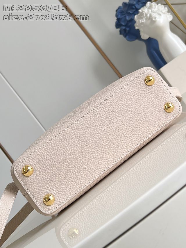 Louis vuitton original calfskin capucines BB handbag M21103 beige