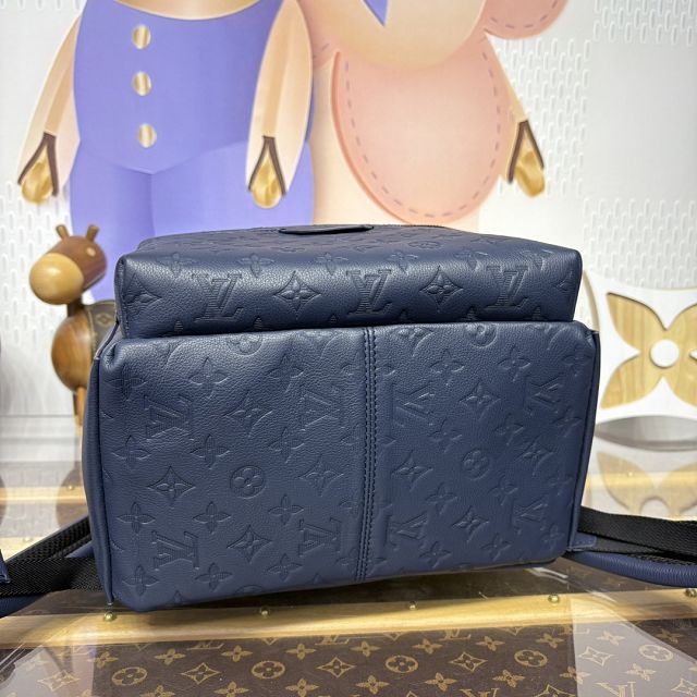 Louis vuitton original calfskin discovery backpack M14884 blue