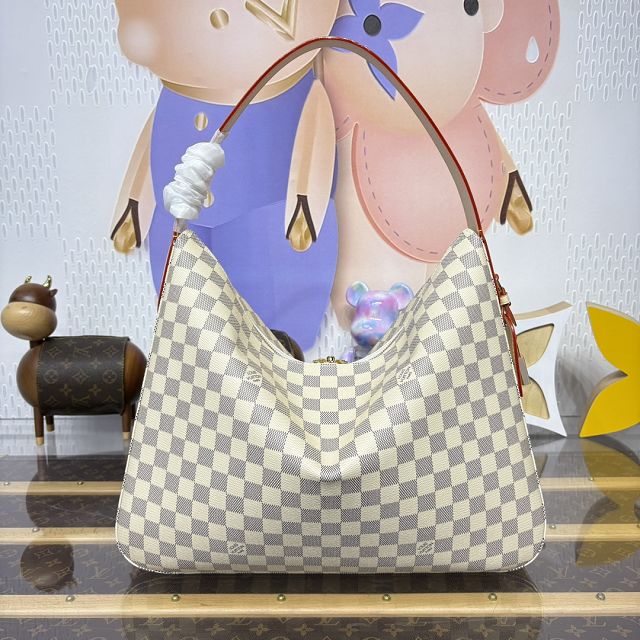 Louis vuitton original damier azur slouchy MM shoulder bag N00126