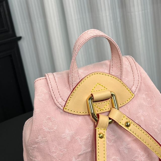 Louis vuitton original denim venice backpack M13031 pink