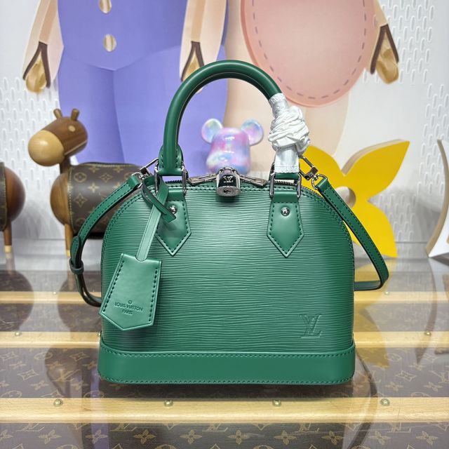 Louis vuitton original epi leather alma BB M40302 green