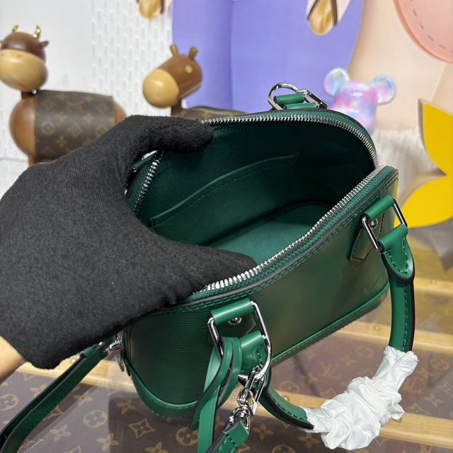 Louis vuitton original epi leather alma BB M40302 green