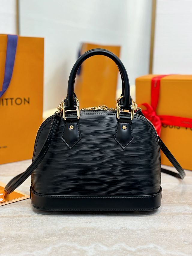 Louis vuitton original epi leather alma BB handbag M13670 black