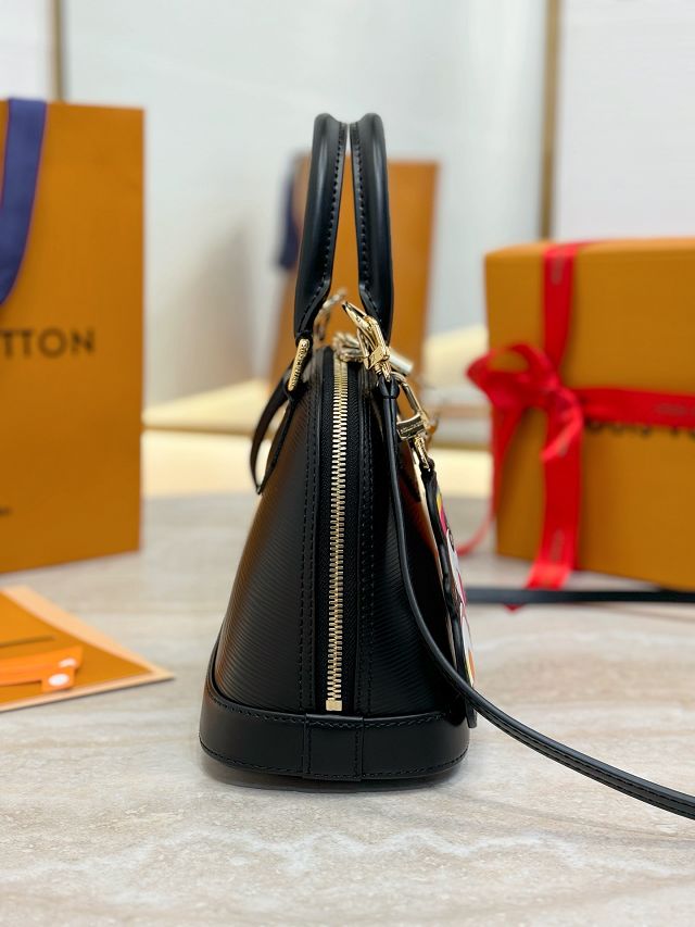 Louis vuitton original epi leather alma BB handbag M13670 black