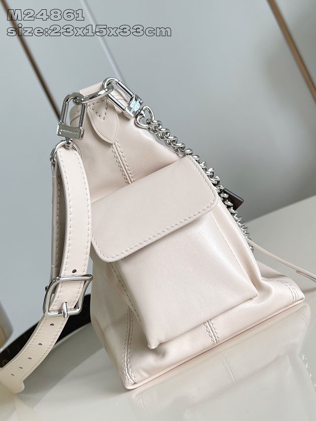 Louis vuitton original lambskin carryAll cargo PM M24861 white