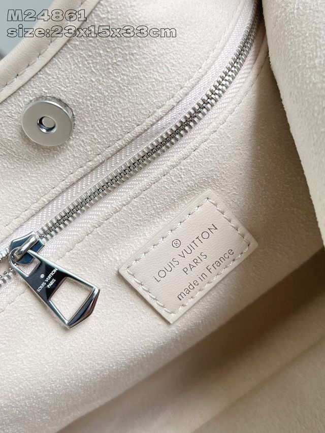 Louis vuitton original lambskin carryAll cargo PM M24861 white