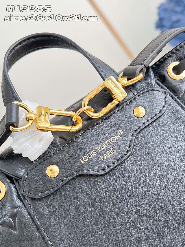 Louis vuitton original lambskin coussin backpack PM M13357 black