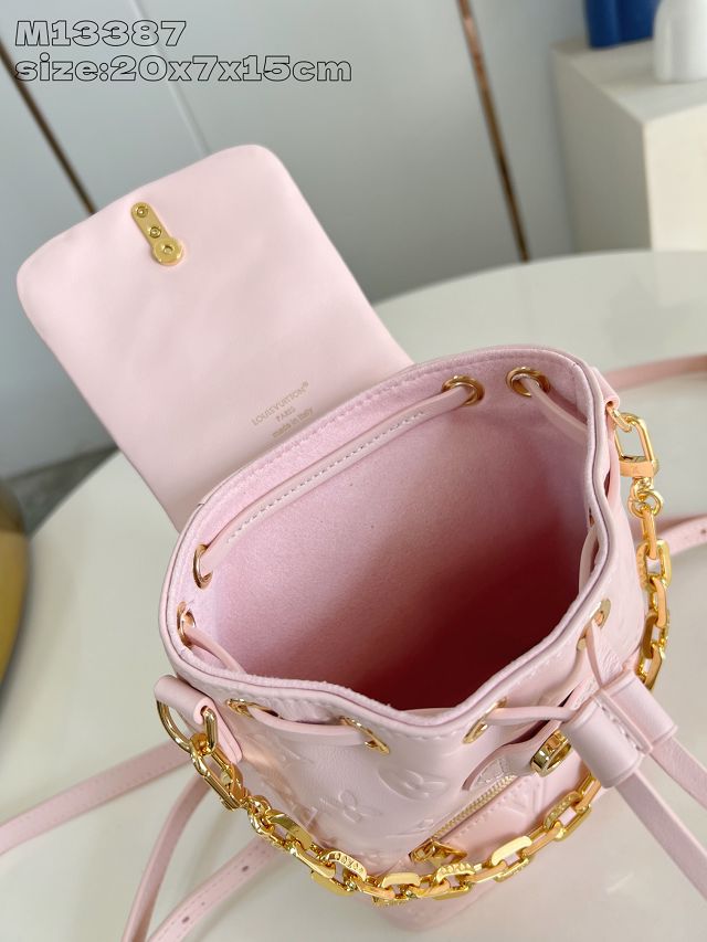 Louis vuitton original lambskin coussin backpack mini M13389 pink