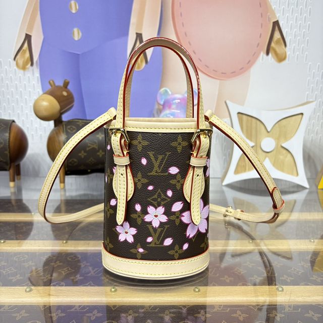 Louis vuitton original monogram canvas nano bucket M13417