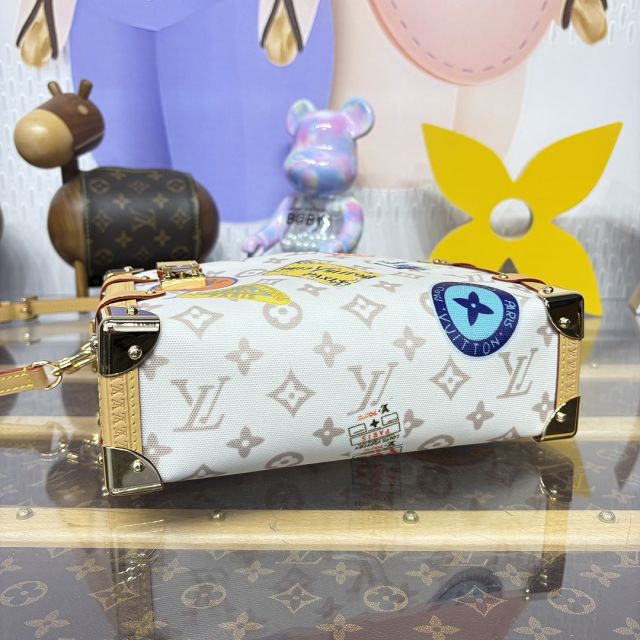 Louis vuitton original monogram dune canvas side trunk MM M14606