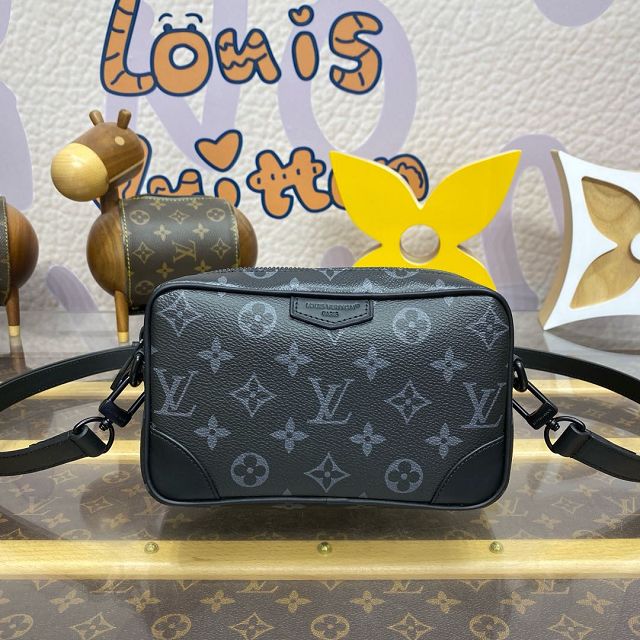 Louis vuitton original monogram eclipse trocadero wearable wallet M14253