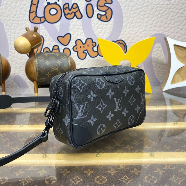 Louis vuitton original monogram eclipse trocadero wearable wallet M14253