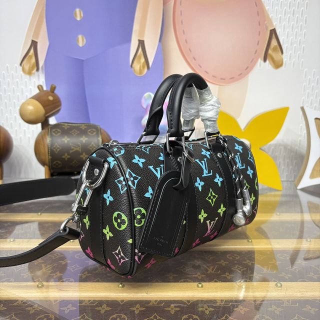 Louis vuitton original monogram reverse keepall 25 M13935 black