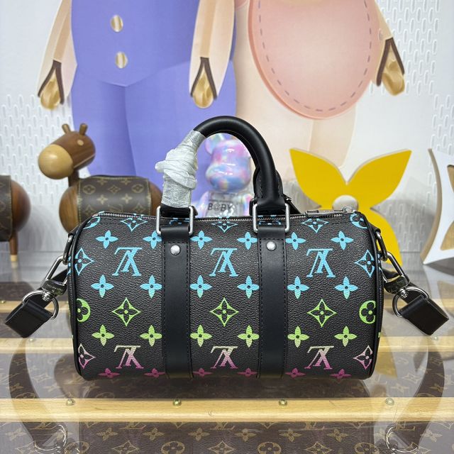 Louis vuitton original monogram reverse keepall 25 M13935 black